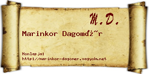 Marinkor Dagomér névjegykártya
